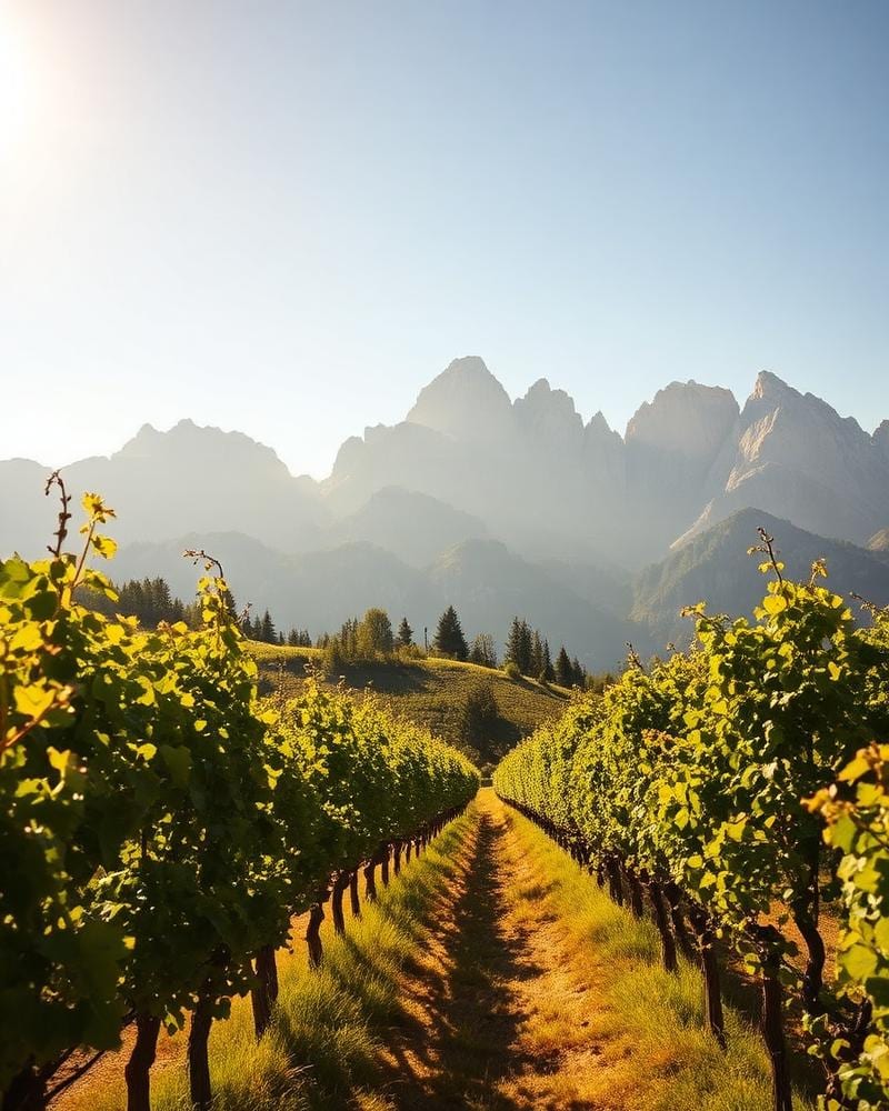 Südtiroler Weinregion im Dolce-Vita-Bildstil von Mair Mair