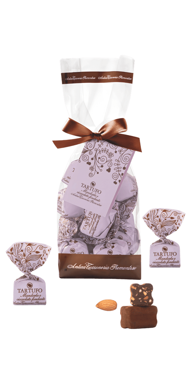 Tartufi mandorle ciocc. fondente 200g - Antica Torroneria Piemontese - 200 g