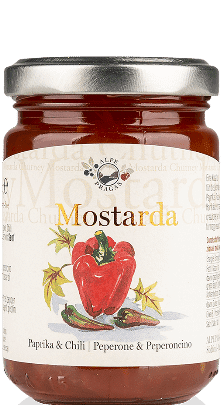 Paprika und Chili Mostarda Alpe Pragas 160g - 160 g