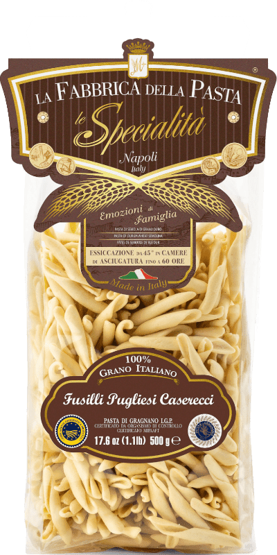 i Fusilli Pugliesi Caserecci IGP 500g La Fabbrica della Pasta Pasta di Gragnano - 500 g