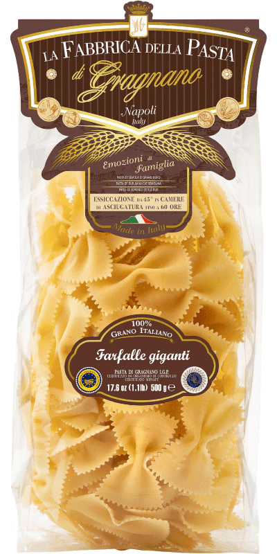 La Fabbrica della Pasta Pasta di Gragnano IGP Le Farfalle Giganti 500g - 500 g