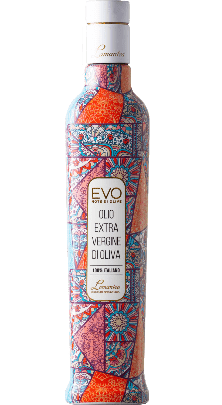 Olio Extra Vergine di Oliva Fruttato Medio Flasche Motiv Mosaico Lamantea 500ml - 0,5 L