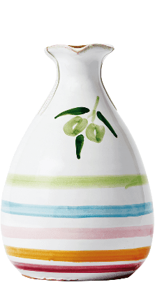 Olio Extra Vergine di Oliva Fruttato Medio Orcio Tonkrug rund bunt Lamantea 250ml - 0,25 L