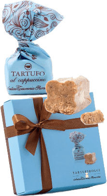 Tartufi 'Farbenetui' Cappuccino - Antica Torroneria Piemontese - 125 g