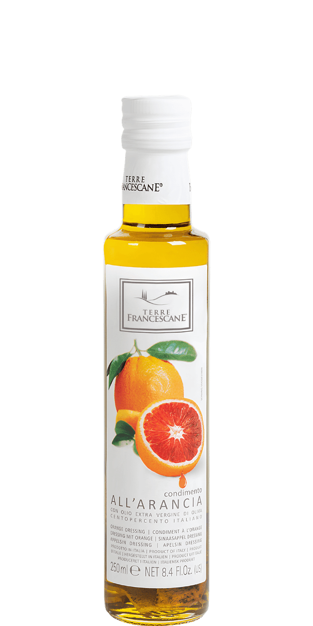 Orangen-Würzöl auf Basis von Olivenöl Extra Vergine - Terre Francescane - 0,25 L