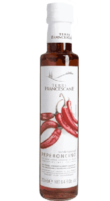 Chili-Würzöl auf Basis von Olivenöl Extra Vergine - Terre Francescane - 0,25 L