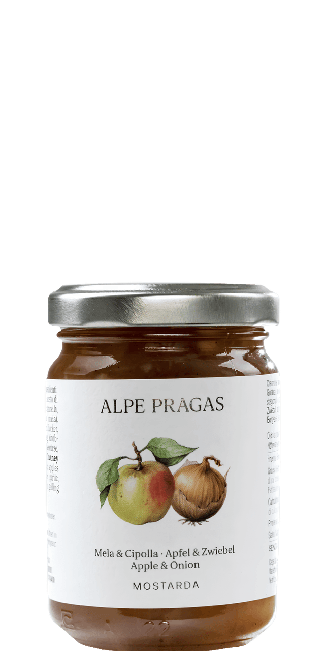 Apfel und Zwiebel Mostarda Alpe Pragas 160g - 160 g