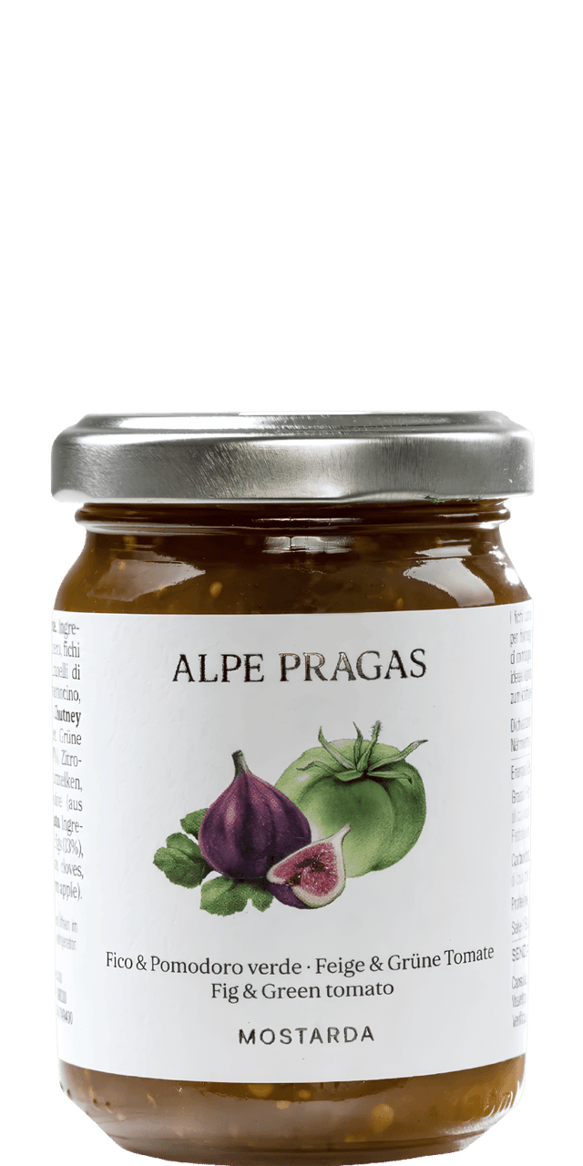 Feigen und grüne Tomaten Mostarda Alpe Pragas 160g - 160 g