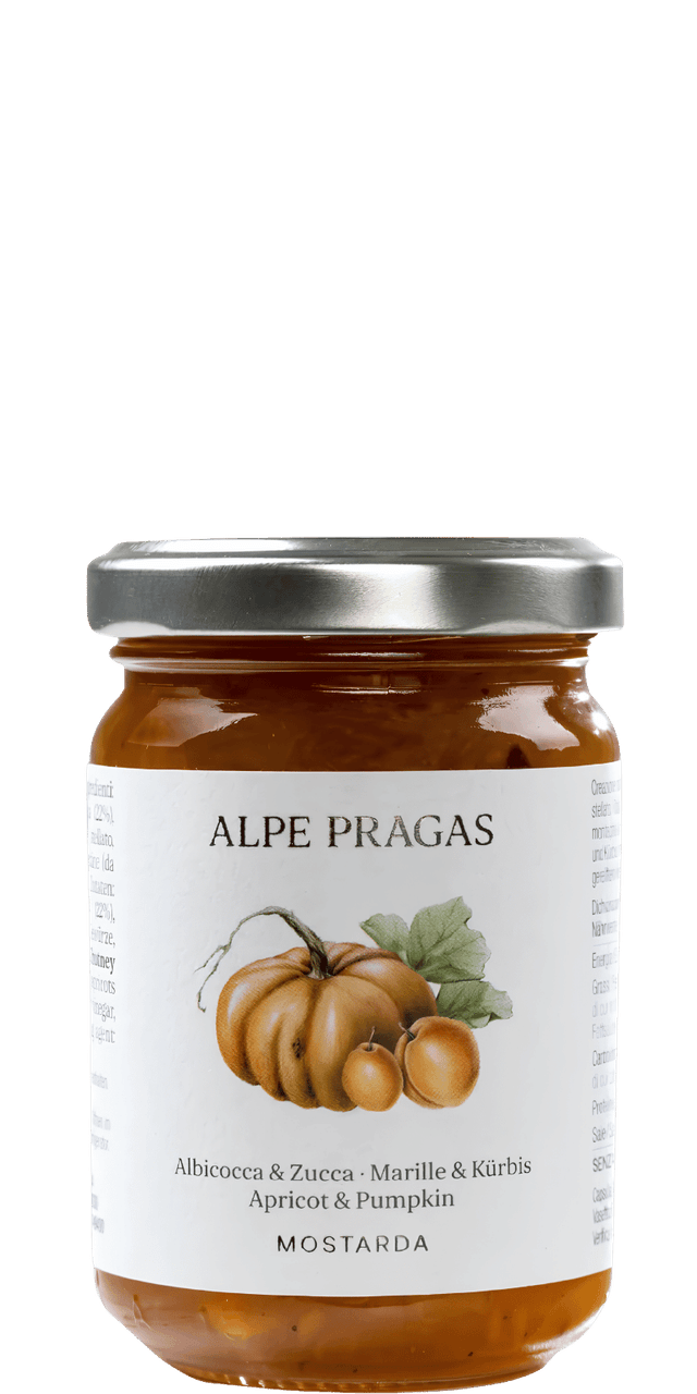 Marille und Kürbis Mostarda Alpe Pragas 160g - 160 g