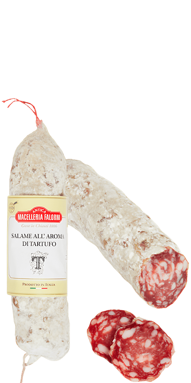 Salame al aroma di tartufo Macelleria Falorni - Salami mit Trüffel - 370 g