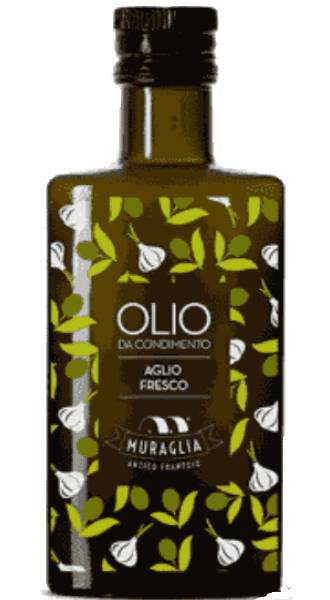 Frantoio Muraglia Olio Extra Vergine di Oliva da condimento aglio fresco - mit Knoblauch - 0,2 L