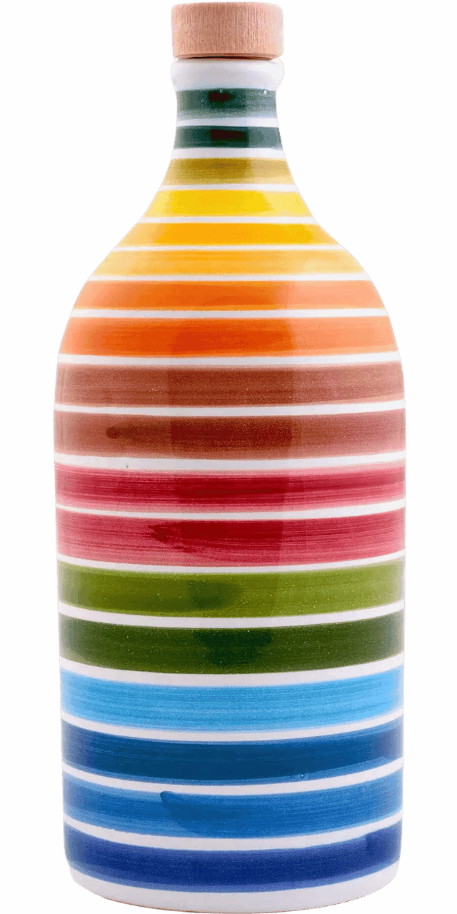 Frantoio Muraglia Fruttato Medio Olio Extra Vergine di Oliva - Tonkrug Regenbogen - 0,5 L