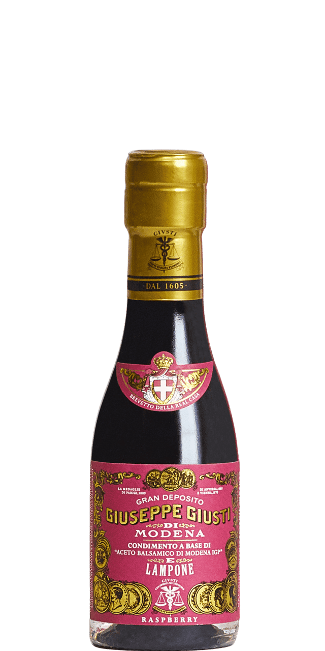 Giuseppe Giusti Condimento a base di Aceto Balsamico di Modena IGP al Lampone - mit Himbeere - 0,1 L
