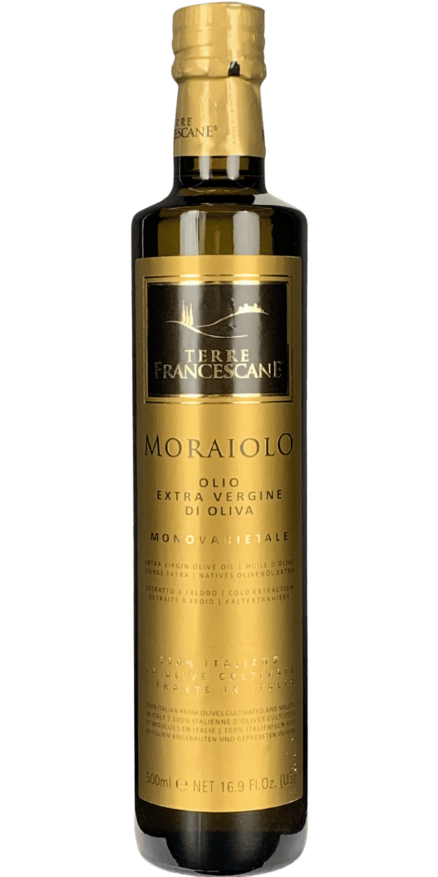 Monovarietale Moraiolo Olio EVO Italiano - Terre Francescane - 0,5 L