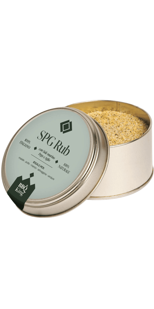SPG Rub (Salt Pepper Garlic) 70g - BBQ King - 70 g / Ohne Jahrgang SPG Rub (Salt Pepper Garlic) 70g - BBQ King - 70 g / Ohne Jahrgang