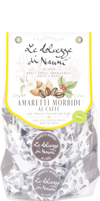 Amaretti Morbidi al Caffè 120g - Le Dolcezze di Nanni - 120 g / Ohne Jahrgang Amaretti Morbidi al Caffè 120g - Le Dolcezze di Nanni - 120 g / Ohne Jahrgang