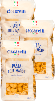 Ciccarelli Lumache Rigate La Pasta delle Marche 3x500g