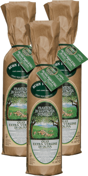 Frantoio di Sant'Agata Buon Frutto Olio Oliva Extra Vergine 3x 250ml