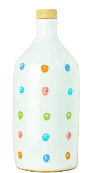 Frantoio Muraglia Fruttato Medio Olio Extra Vergine di Oliva - Tonkrug Regenbogen Punkte