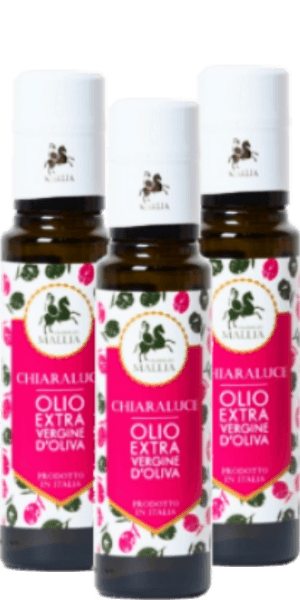 Oleificio Mallia Olio Extra Vergine di Oliva Chiaraluce 3x 100ml