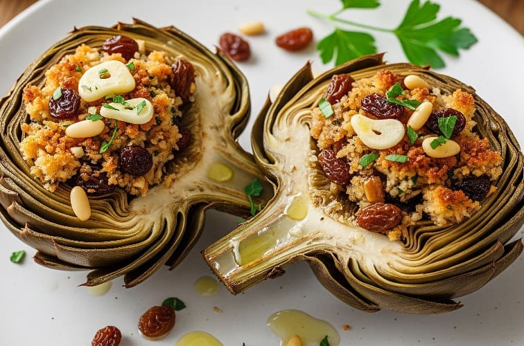 Artischocken Rezept sizilianisch mit einer leckeren Füllung
