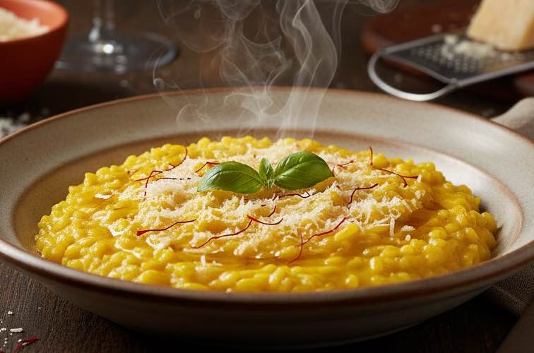 Risotto allo Zafferano Risotto mit Safran
