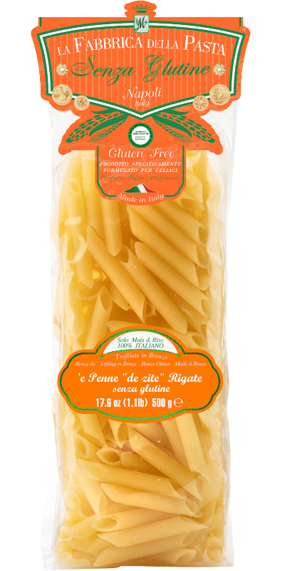 La Fabbrica della Pasta Pasta di Gragnano IGP è Penne "de zite" Rigate - glutenfreie Pasta - 500 g La Fabbrica della Pasta Pasta di Gragnano IGP è Penne "de zite" Rigate - glutenfreie Pasta - 500 g