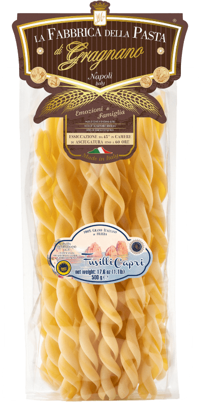 La Fabbrica della Pasta Pasta di Gragnano IGP Fusilli Capri 500g - 500 g La Fabbrica della Pasta Pasta di Gragnano IGP Fusilli Capri 500g - 500 g