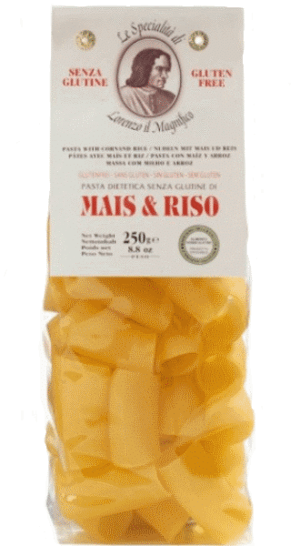 Lorenzo il Magnifico Paccheri mit Mais und Reis - glutenfrei - 250 g Lorenzo il Magnifico Paccheri mit Mais und Reis - glutenfrei - 250 g