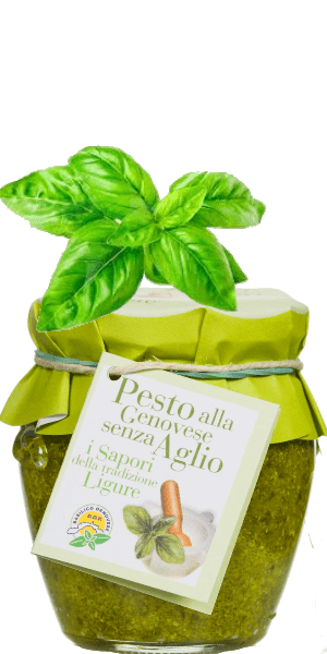 Pesto Genovese Senza Aglio (ohne Knoblauch) I Sapori della Tradizione Ligure - 180 g Pesto Genovese Senza Aglio (ohne Knoblauch) I Sapori della Tradizione Ligure - 180 g