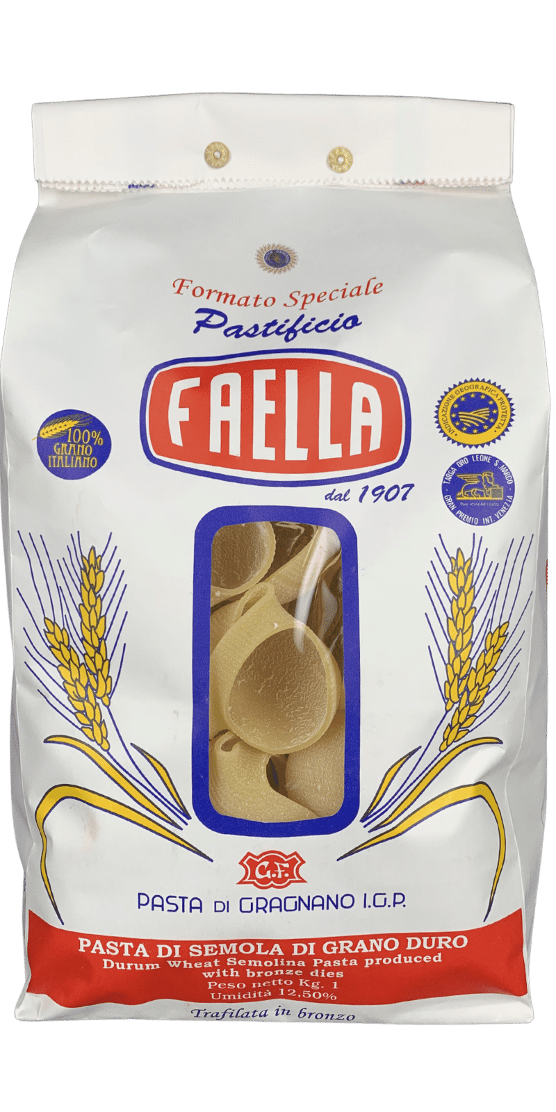 Pastificio Faella Pasta di Gragnano IGP Lumaconi 1Kg - 1 kg
