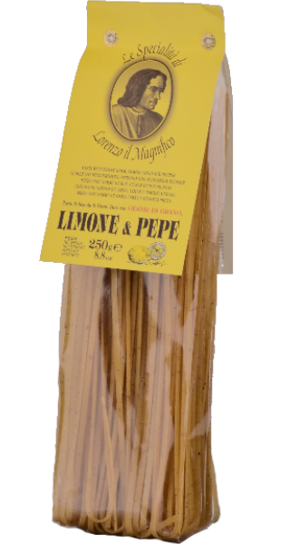 Lorenzo il Magnifico Linguine mit Zitrone und schwarzem Pfeffer 250g - 250 g Lorenzo il Magnifico Linguine mit Zitrone und schwarzem Pfeffer 250g - 250 g