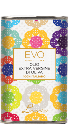 Olio Extra Vergine di Oliva Fruttato Medio Motiv Uncinetto Lamantea Kanister 500ml - 0,5 L Olio Extra Vergine di Oliva Fruttato Medio Motiv Uncinetto Lamantea Kanister 500ml - 0,5 L