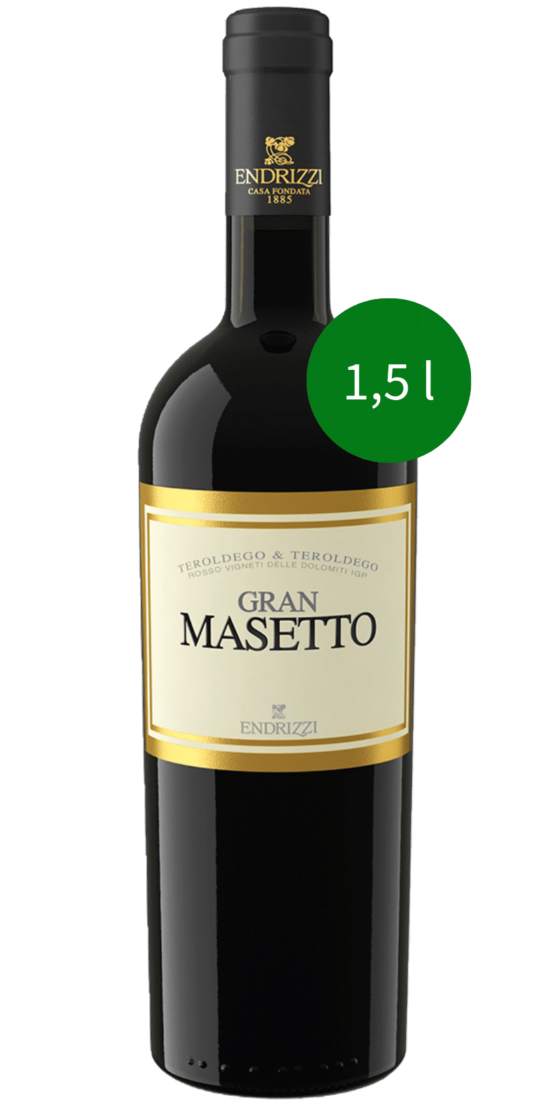 Teroldego Gran Masetto Vigneti delle Dolomiti IGT - Endrizzi - 1,5 L / 2019 Teroldego Gran Masetto Vigneti delle Dolomiti IGT - Endrizzi - 1,5 L / 2019