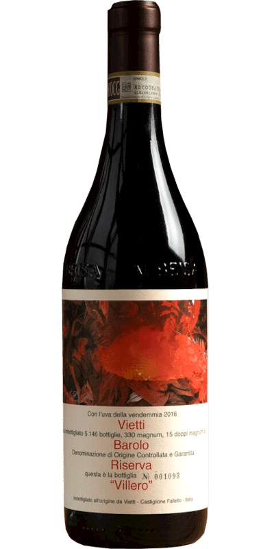 Barolo DOCG Riserva Villero Vietti - 0,75 L / 2016 Barolo DOCG Riserva Villero Vietti - 0,75 L / 2016