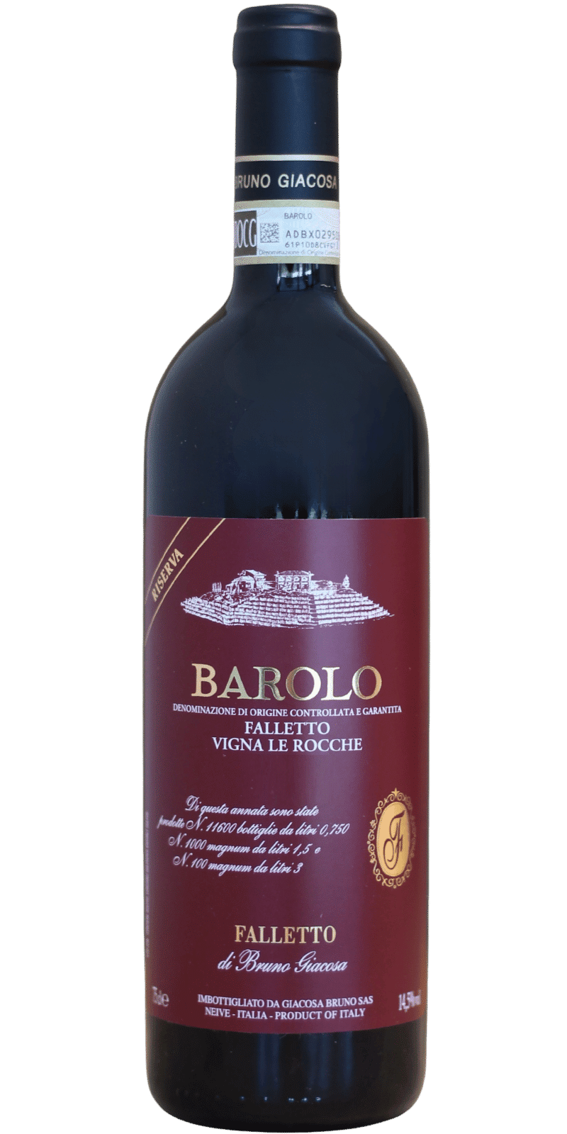Barolo DOCG Falletto Vigna Le Rocche Riserva Giacosa Bruno - 0,75 L / 2020