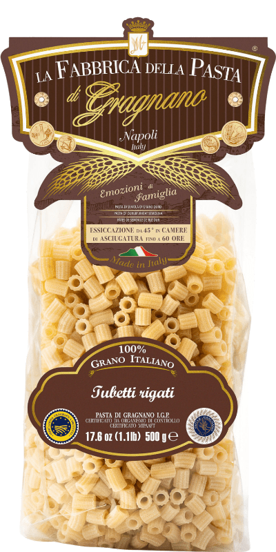 La Fabbrica della Pasta Pasta di Gragnano IGP E' Tubetti Rigati 500g - 500 g La Fabbrica della Pasta Pasta di Gragnano IGP E' Tubetti Rigati 500g - 500 g