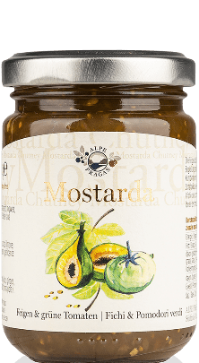 Alpe Pragas Feigen und grüne Tomaten Mostarda 160g - 160 g Alpe Pragas Feigen und grüne Tomaten Mostarda 160g - 160 g