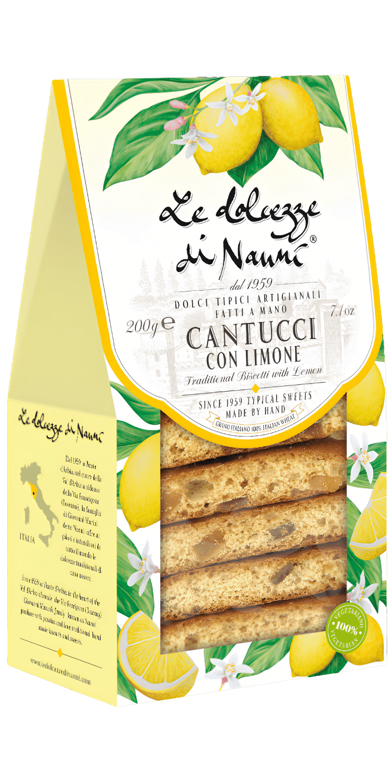 Cantucci Lunghi con Limone 200g - Le Dolcezze di Nanni - 200 g Cantucci Lunghi con Limone 200g - Le Dolcezze di Nanni - 200 g