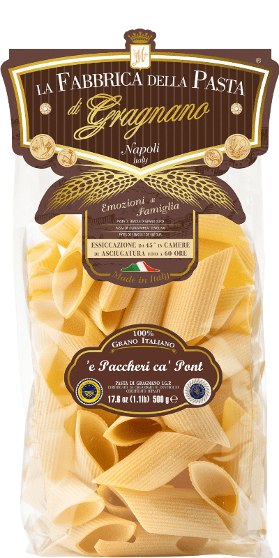 La Fabbrica della Pasta Pasta di Gragnano IGP E' Paccheri Ca' Pont Rigati 500g - 500 g La Fabbrica della Pasta Pasta di Gragnano IGP E' Paccheri Ca' Pont Rigati 500g - 500 g